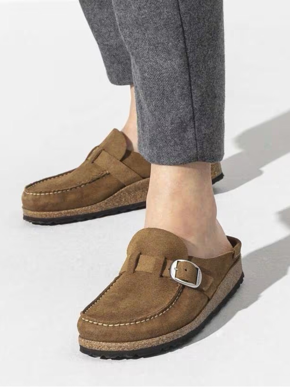 Birkenstock Buckley Suede Leather Shoes